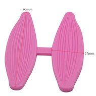 FOUR-C Cake Making Tools Leaves Chocolate Veiner Moulds Silicone Veiner Set for Cupcake Color Pink N2