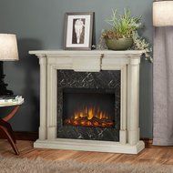 Real Flame Maxwell Electric Fireplace Whitewash N11