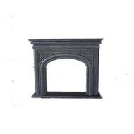 MCM3 Polished Marble Luxury Fireplace Mantel,Gray,67"x55"x11.8"
