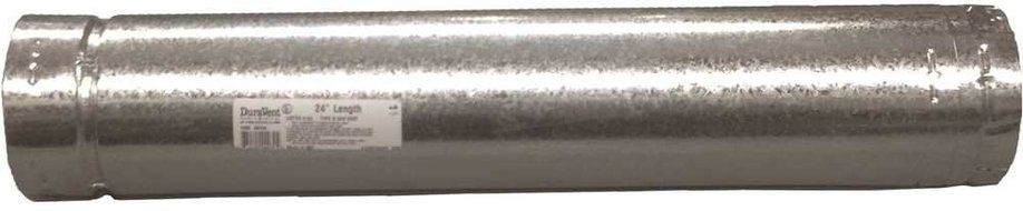 Simpson Duravent Vent Pipe B-Vent Gas 4 " Id X 2 Ft. Galvanized Al Ul