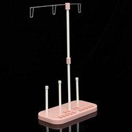 (12095-u) PINK THREE SPOOL THREAD STAND HOLDER HOUSEHOLD SEWING MACHINE (USA)