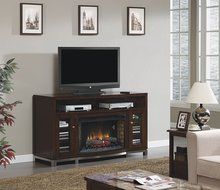 ClassicFlame 32MM6439M-C247 Wesleyan TV Stand for TVs up to 70", Meridian Cherry (Electric Fireplace Insert sold...