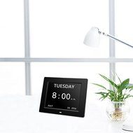 HeQiao Indoor Large LCD Digital Thermometer Hygrometer Temperature Monitor Humidity Meter Thermometers with Calendar... N14