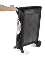 Bionaire Silent Micathermic Console Heater for Large Spaces, Black N4