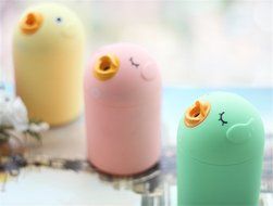 1pcs Cute Little Bird Mini Portable USB Charging Ultrasonic Air Humidifier Mist Maker Pink Yellow Blue N2