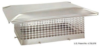 8 x 13 5/8 Spark Arrestor Stainless Steel Chimney Cap