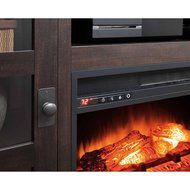 60" Fall Harvest Entertainment Stand Fireplace For TVs Up To 70" N7