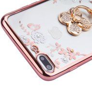 iPhone 7 Plus Case, PHEZEN Clear Soft TPU Protective Case Back Cover with Beautiful Cherry Blossom Flower Series... N50