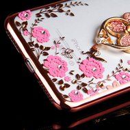 iPhone 7 Plus Case, PHEZEN Clear Soft TPU Protective Case Back Cover with Beautiful Cherry Blossom Flower Series... N51