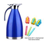 Satin Finish Stainless Steel Thermal Coffee Pot, Vacuum Insulated Carafe Flask Tea Kettle, 1.5 Liter N7