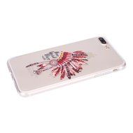 iPhone 7 Plus Case, PHEZEN Clear Soft TPU Protective Case Back Cover with Beautiful Cherry Blossom Flower Series... N55