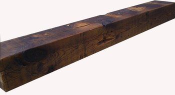 Reclaimed Barnwood Beam Fireplace Mantel (Wood, 4"x6"x72") N15