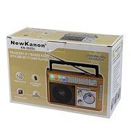 FM/AM/SW Portable Desktop Radio in Retro Style with MP3 Player, REC Recorder and Rechargeable Battery N3