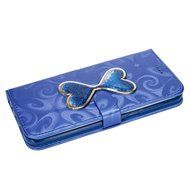 Galaxy S7 Edge Wallet Case, PHEZEN Bling Liquid Glitter Love Heart Floating 3D Hourglass Luxury Pu Leather Magnet... N19