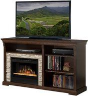 Dimplex Edgewood Electric Fireplace Entertainment Cabinet in Espresso