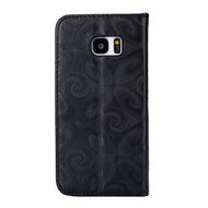 Galaxy S7 Edge Wallet Case, PHEZEN Bling Liquid Glitter Love Heart Floating 3D Hourglass Luxury Pu Leather Magnet... N23