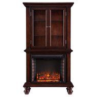 Southern Enterprises Sophia Curio Fireplace - Espresso N5