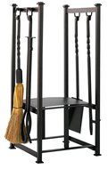 Uniflame Olde World Iron Log Rack with Tools N2