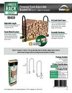 ShelterLogic Lumber Rack Firewood Adjustable Bracket Kit