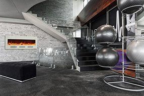Amantii 50" Electric Fireplace with White Glass Surround - No Mood light N7
