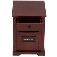 Duraflame 1500-Watt Electric Infrared Quartz Portable Heater with Drawer and Remote Control - Cherry