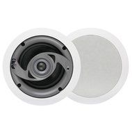 MTX CT520C Ceiling Speaker, 5 1/4 In Glass Fiber Woofers, 20 mm Soft Dome Pivoting Tweeters