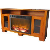 Cambridge Savona Fireplace Mantel with Electronic Fireplace Insert, White N4