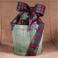 GIFT SET - Fireplace Hearth Woodstove Fire Starter Collection - GREEN PLANTER BASKET