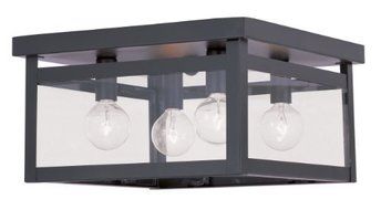 Livex Lighting 4032-07 Milford 4-Light Ceiling Mount, Bronze by Livex Lighting