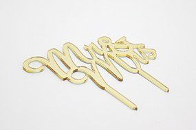 Elegant Gold Mr and Mrs Cake Topper - Luxury Wedding Cake Toppers - Finish Off Your Wedding Cake in Chic Style... N3