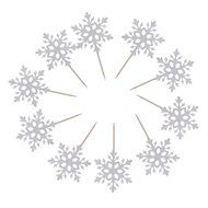 Paper Snowflake Cake Topper Wedding Decoration Birthday Party Favor Pack of 10 N3