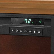 Lifesmart 3 Element Quartz Infrared Electric Portable Fireplace Space Heater N4