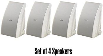 Yamaha All Weather Outdoor / Indoor Wall Mountable Natural Sound 180 watt 2 way Acoustic Suspension Speakers -... N3