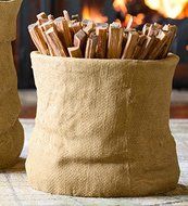 Small Resin Burlap Sack Container