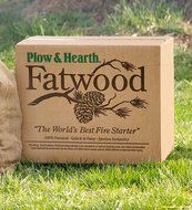 Plow &amp; Hearth Fatwood Fire Starter, 50 Pounds