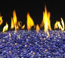 Sapphire Glass Gems | 10 Lbs