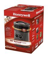 Honeywell 360 Degree Surround Fan Forced Heater with Surround Heat Output, Charcoal Grey N3