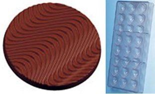 Fat Daddio&#039;s PCM-1076 Fancy Wafer Polycarbonate 8-Piece Chocolate and Candy Mold Making Tray