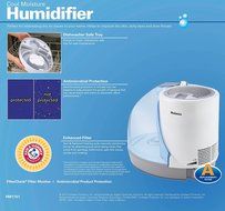 Holmes Cool Mist Humidifier with 24 hour Run Time, HM1761-NU N3