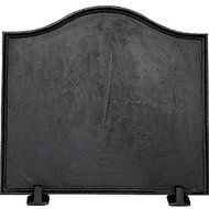 Alpine Flame 24-inch Plain Black Cast Iron Fireback
