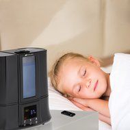 Avalon Ultrasonic Warm/Cool Mist Germ Free Digital Humidifier with Remote, Black N6
