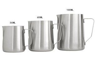 niceeshop(TM) Japanese Stype Thicken Stainless Steel Milk Frothing Pitcher (Silver,350ml) N4