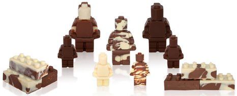 Lucentee Silly Ice Cube Trays Candy Molds, Building Bricks and Figures with Bonus Ebook
