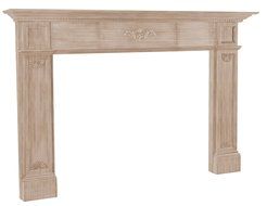 Pearl Mantels 126-50 Jefferson Unfinished Fireplace Mantel, Interior Opening 50-Inch Wide by 42-Inch High N2