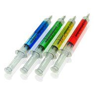 Needle Tube Pen Syringe Shape Ball Point Pen Ballpen - Random Color N5