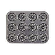 Cake Boss Novelty Nonstick Bakeware 12-Cup Star Molded Cookie Pan, Gray