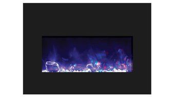 Amantii INSERT-33-4230-BG Insert Series Electric Fireplace with Ice Media Kit, 33 Inch N3