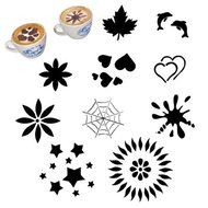 Assorted Cappuccino Stencil (Set of 10)