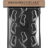 Dress My Cupcake Chocolate Candy Mold, Small Feet