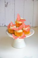 Edible Butterflies &copy; - Coral Set of 15 - Cake and Cupcake Toppers, Decoration N2